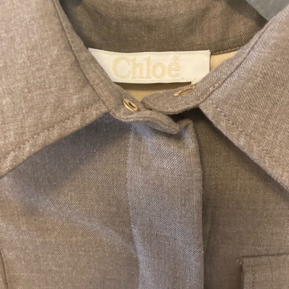 Chloe made in Italy neutral color dress - Picture 3 of 11